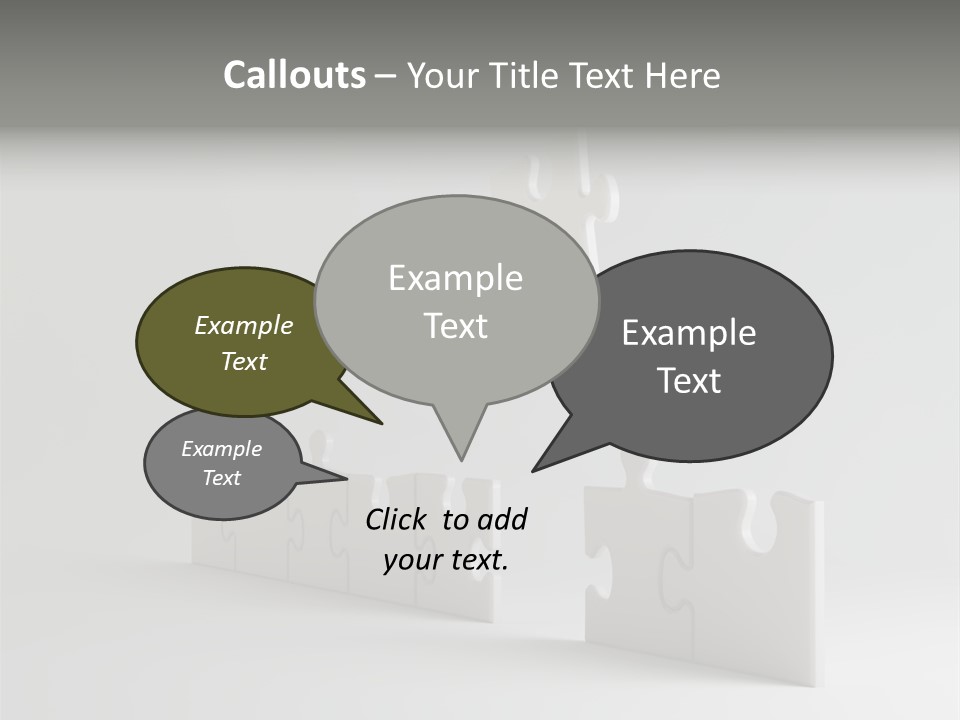 Incomplete Illustration Connection PowerPoint Template