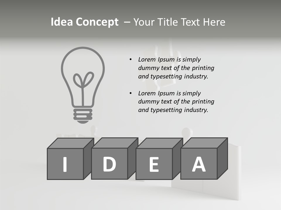 Incomplete Illustration Connection PowerPoint Template