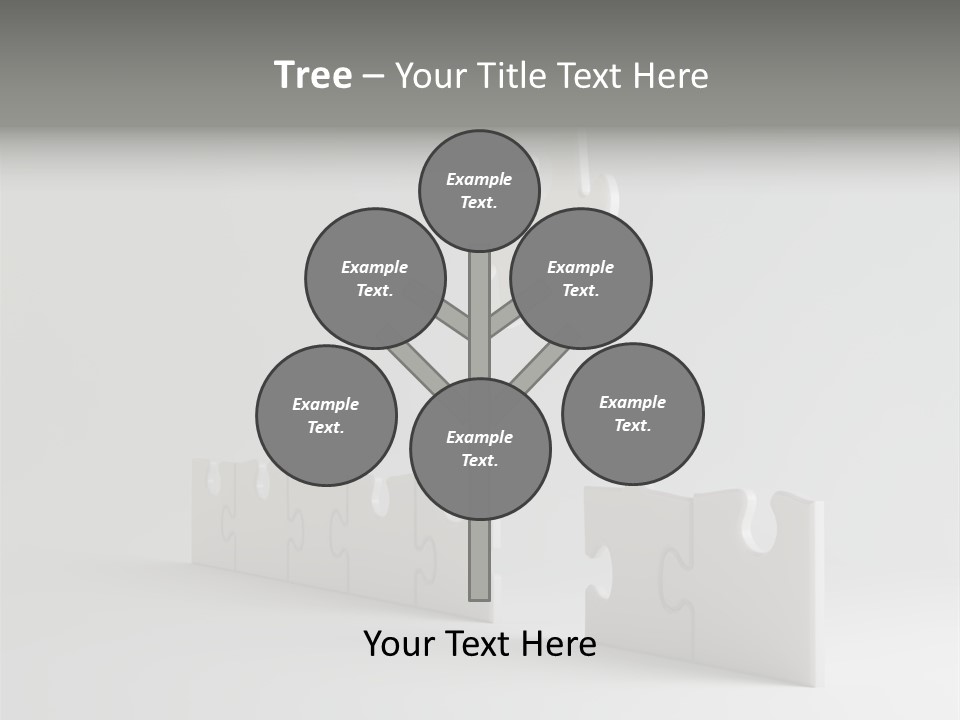 Incomplete Illustration Connection PowerPoint Template