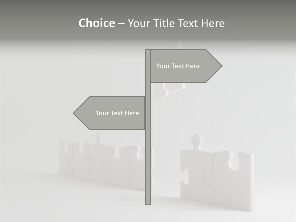 Incomplete Illustration Connection PowerPoint Template