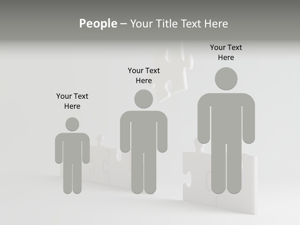 Incomplete Illustration Connection PowerPoint Template