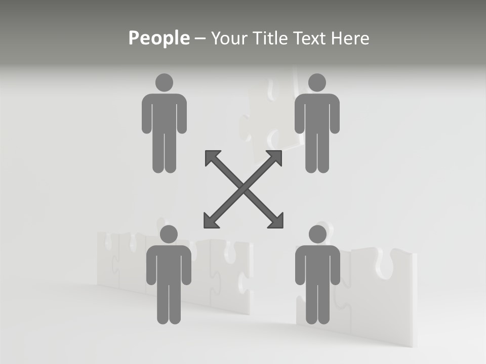 Incomplete Illustration Connection PowerPoint Template