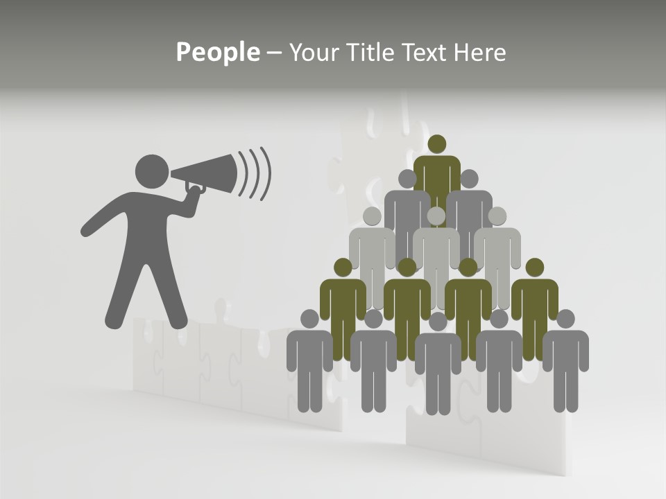 Incomplete Illustration Connection PowerPoint Template