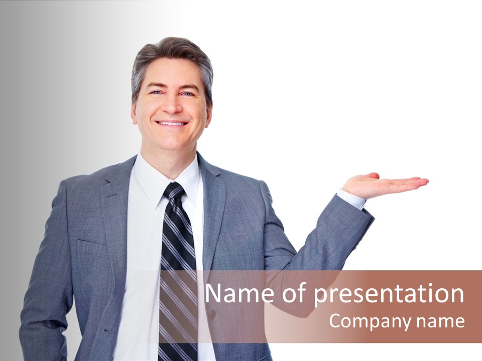 Professional Suit Isolated PowerPoint Template