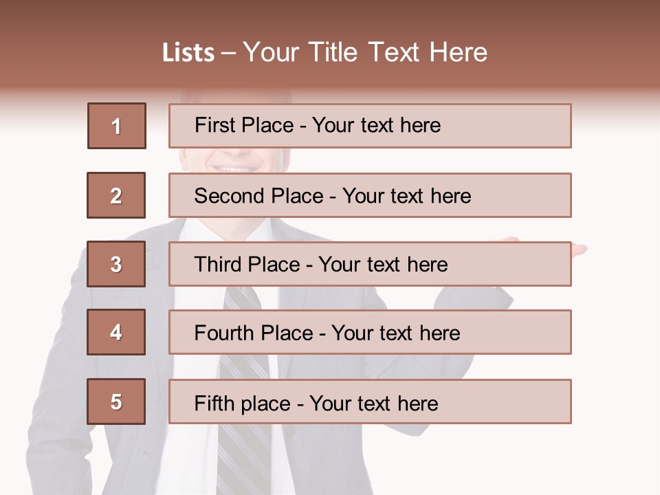Professional Suit Isolated PowerPoint Template