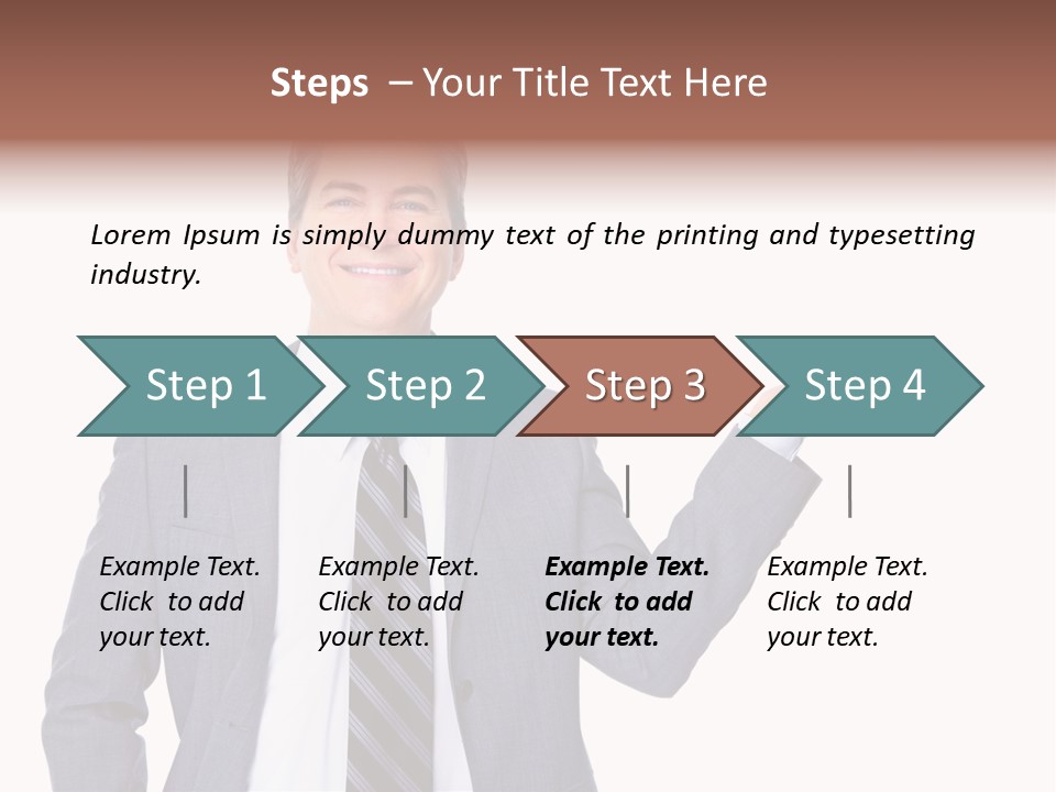 Professional Suit Isolated PowerPoint Template