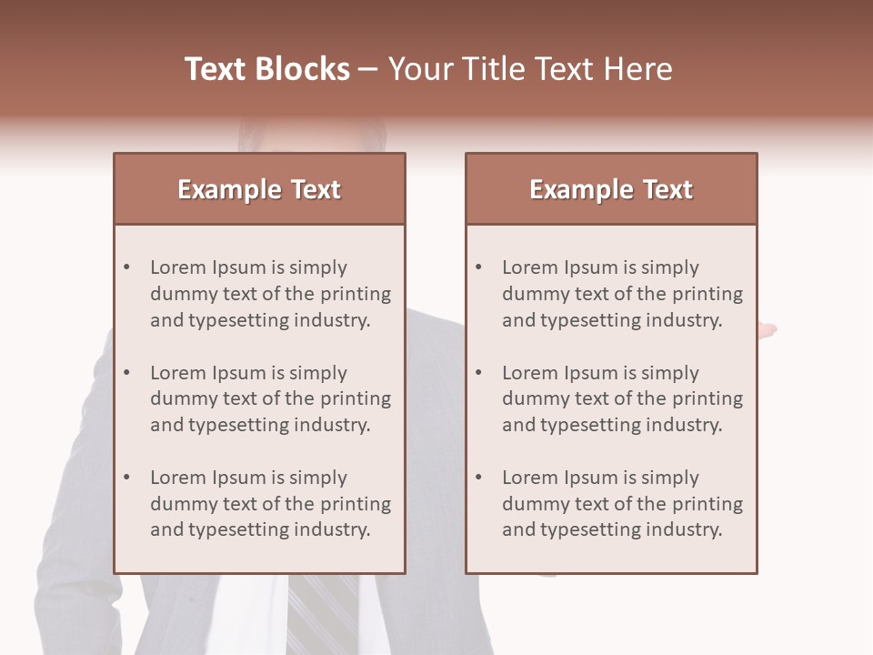 Professional Suit Isolated PowerPoint Template