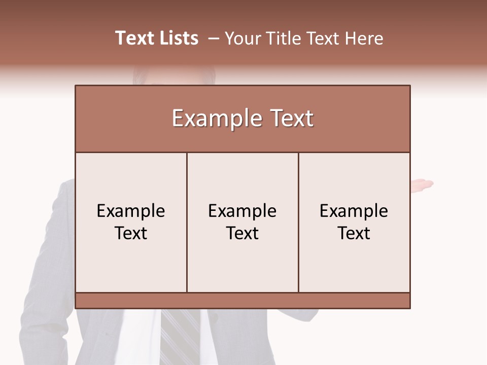 Professional Suit Isolated PowerPoint Template