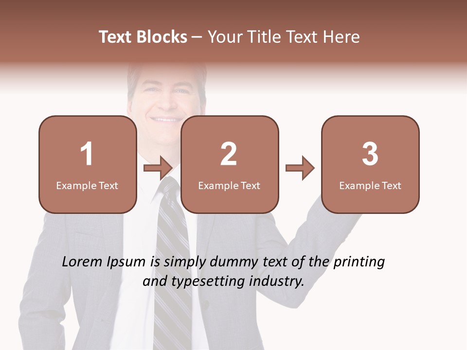 Professional Suit Isolated PowerPoint Template