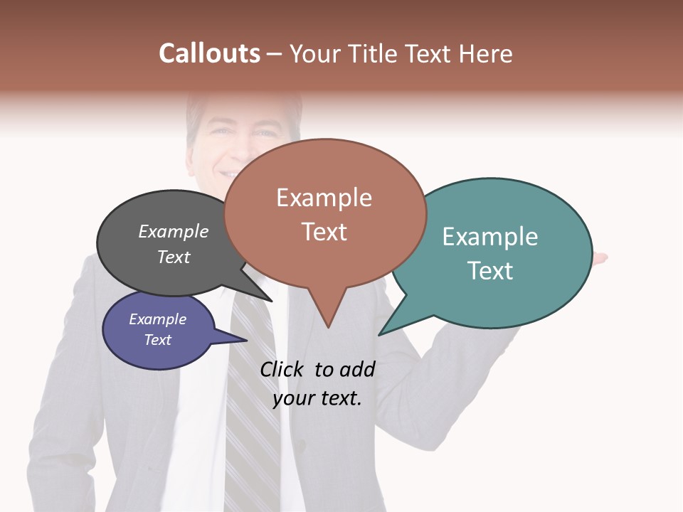 Professional Suit Isolated PowerPoint Template