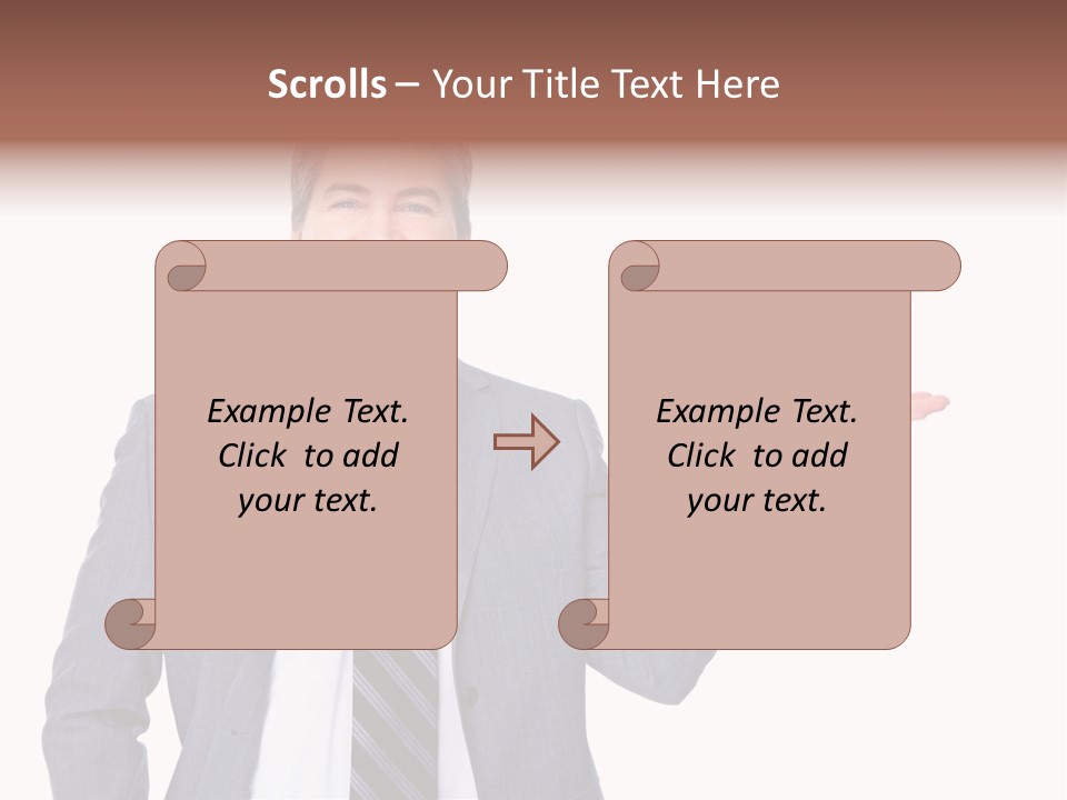 Professional Suit Isolated PowerPoint Template