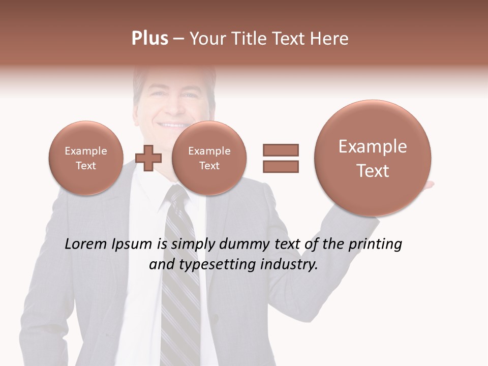 Professional Suit Isolated PowerPoint Template