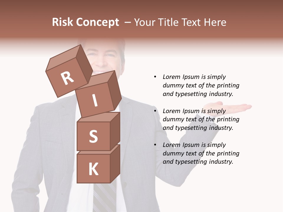 Professional Suit Isolated PowerPoint Template