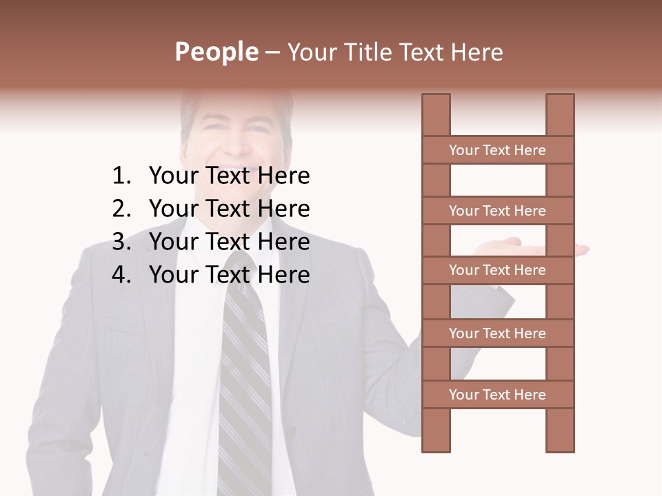 Professional Suit Isolated PowerPoint Template