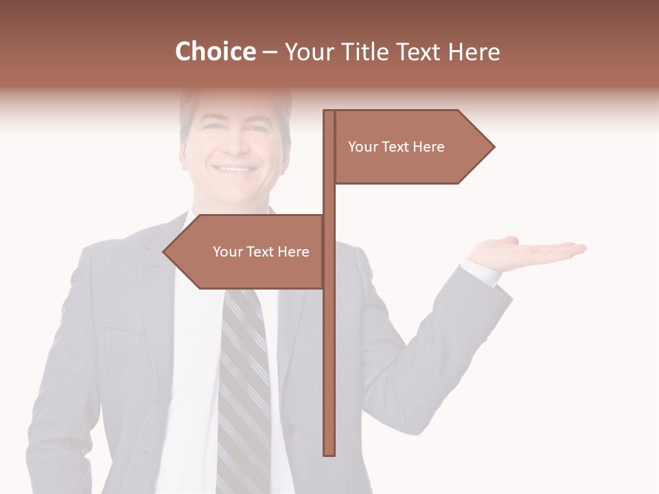 Professional Suit Isolated PowerPoint Template