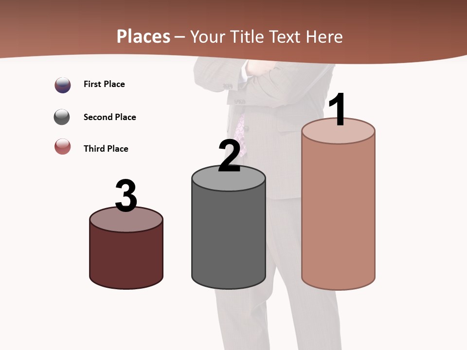 Career Suit Cheerful PowerPoint Template