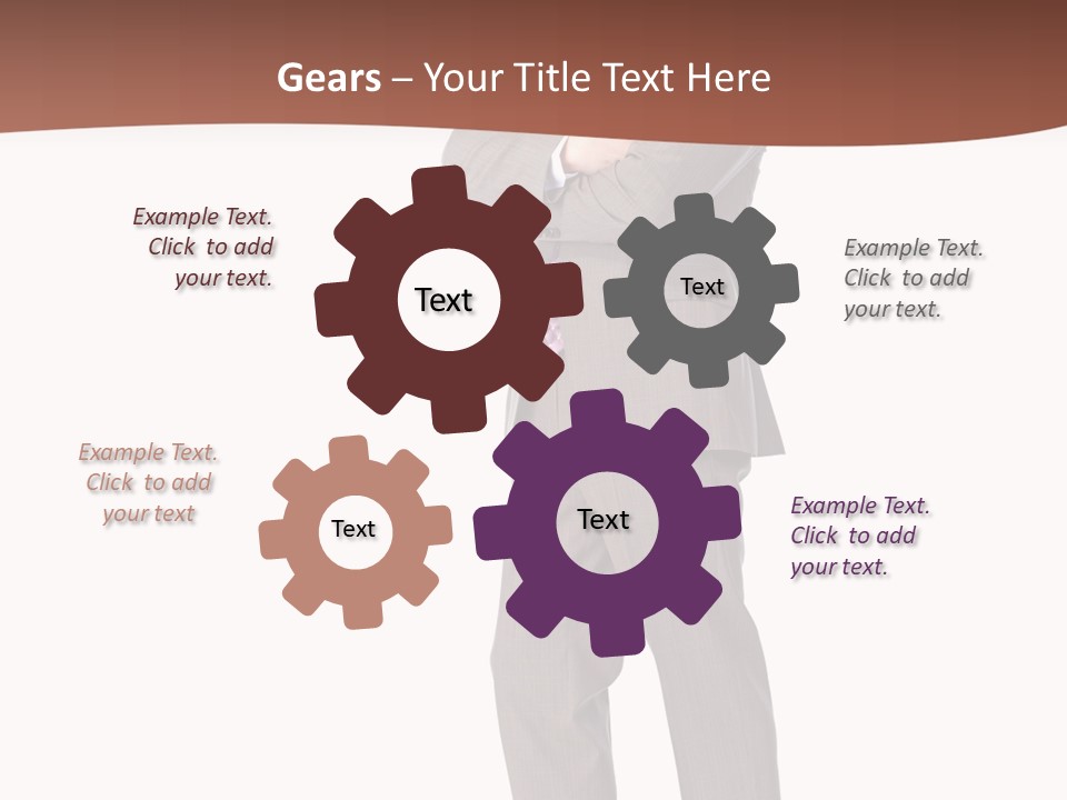 Career Suit Cheerful PowerPoint Template