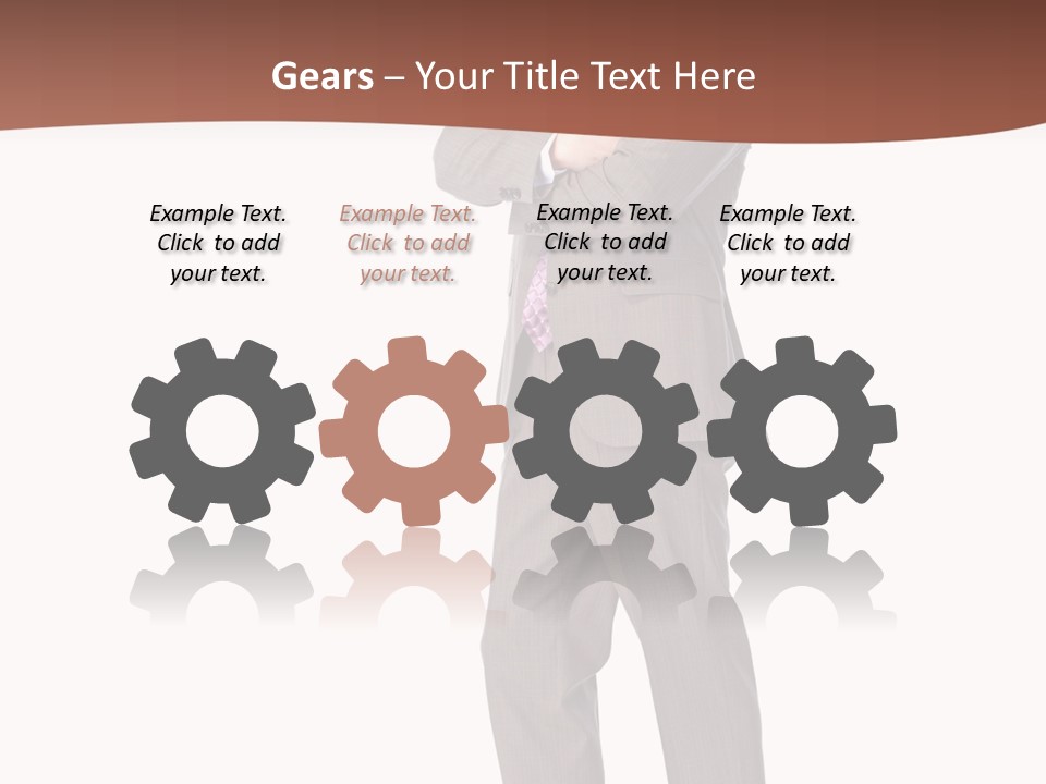 Career Suit Cheerful PowerPoint Template