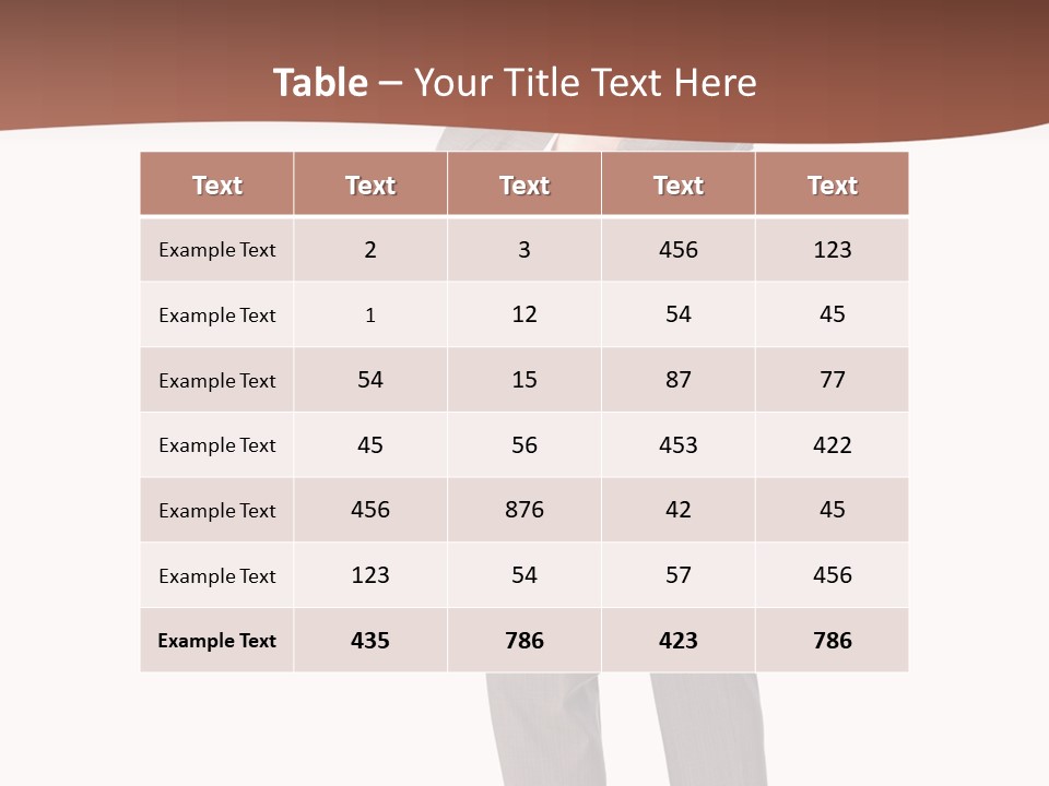 Career Suit Cheerful PowerPoint Template