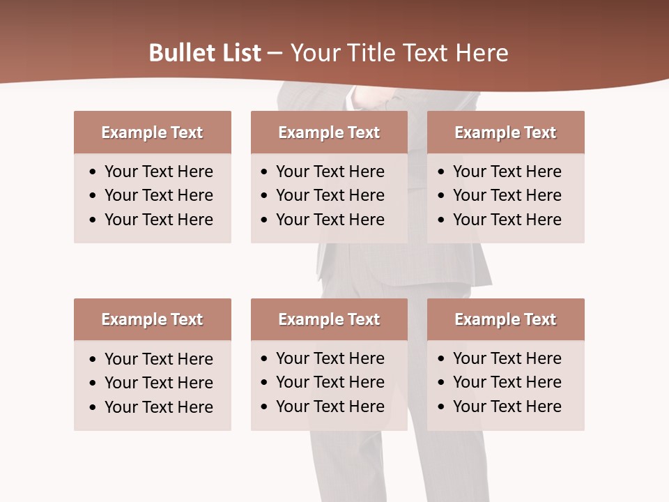 Career Suit Cheerful PowerPoint Template