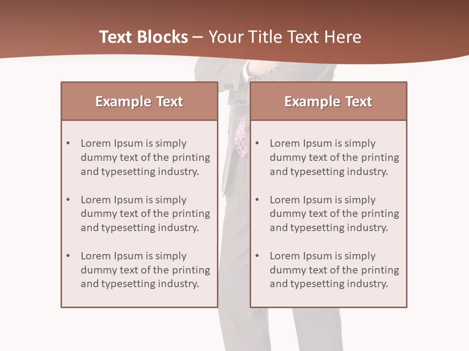 Career Suit Cheerful PowerPoint Template