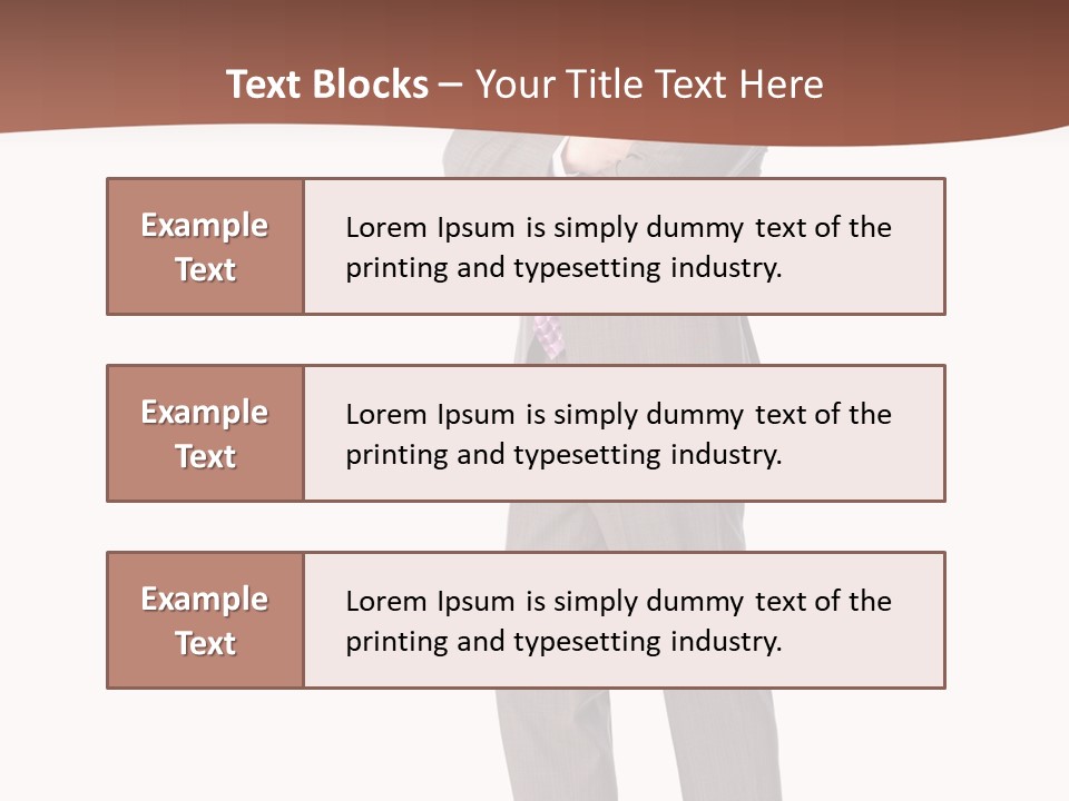 Career Suit Cheerful PowerPoint Template