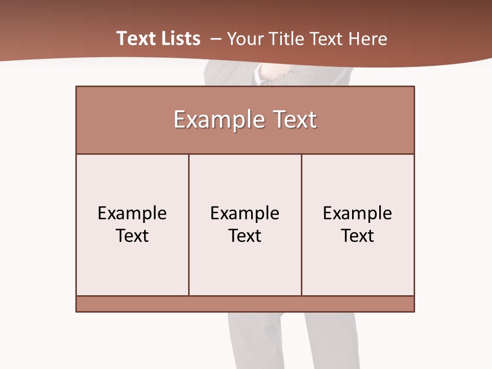 Career Suit Cheerful PowerPoint Template