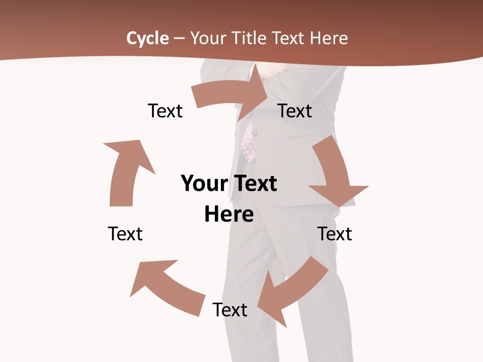 Career Suit Cheerful PowerPoint Template