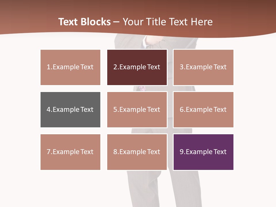 Career Suit Cheerful PowerPoint Template