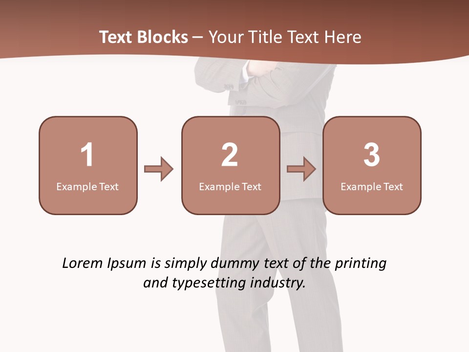 Career Suit Cheerful PowerPoint Template
