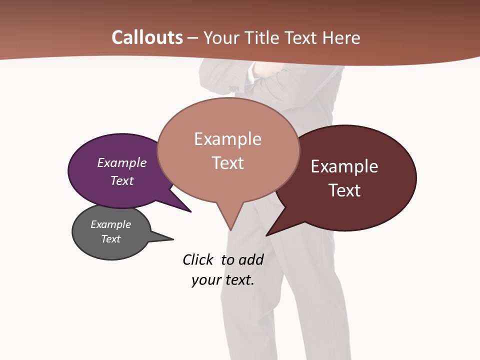 Career Suit Cheerful PowerPoint Template