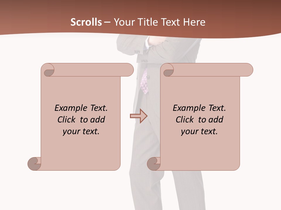 Career Suit Cheerful PowerPoint Template