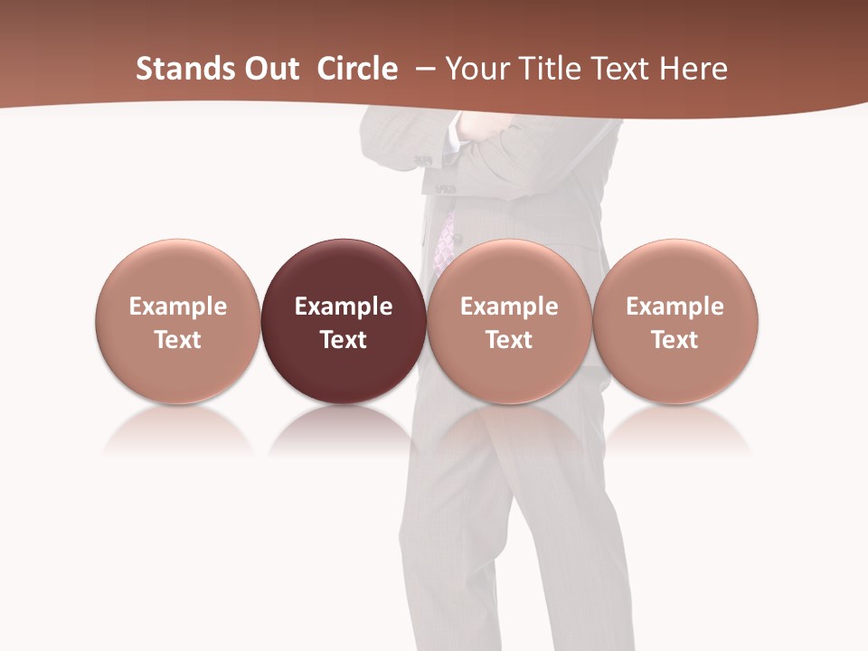 Career Suit Cheerful PowerPoint Template