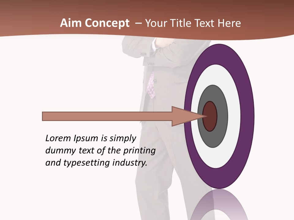 Career Suit Cheerful PowerPoint Template