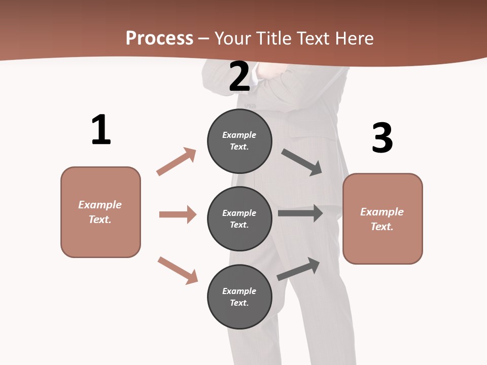 Career Suit Cheerful PowerPoint Template