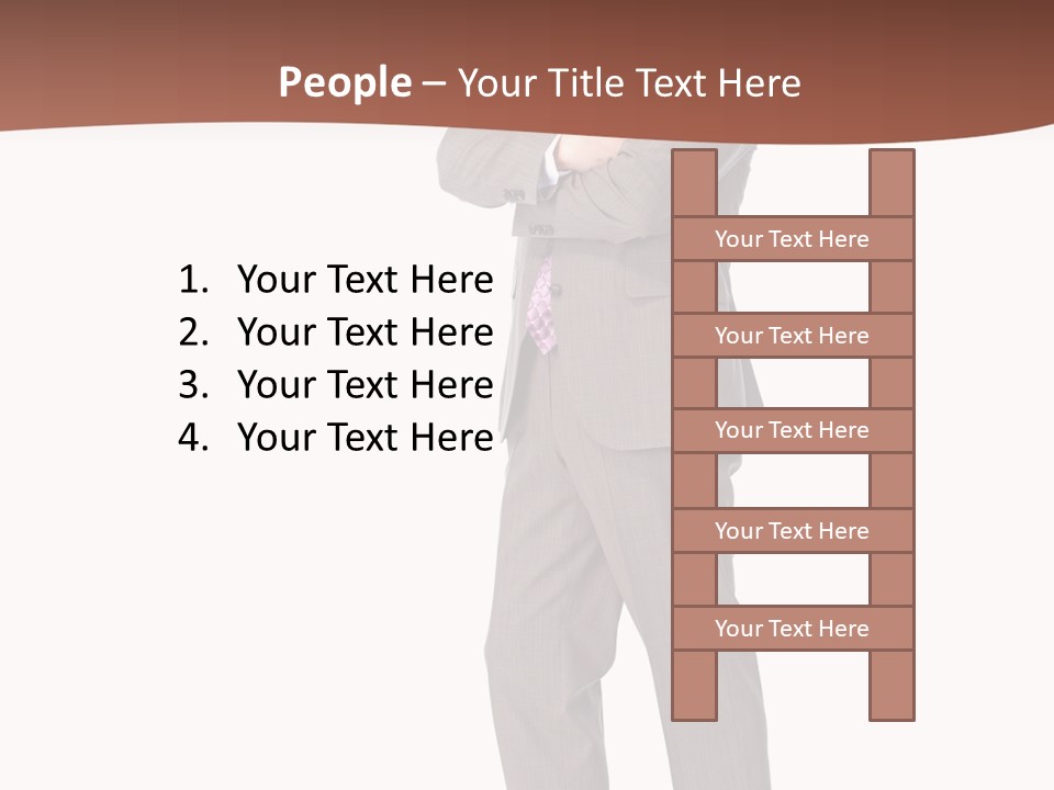 Career Suit Cheerful PowerPoint Template