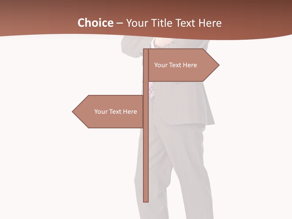Career Suit Cheerful PowerPoint Template