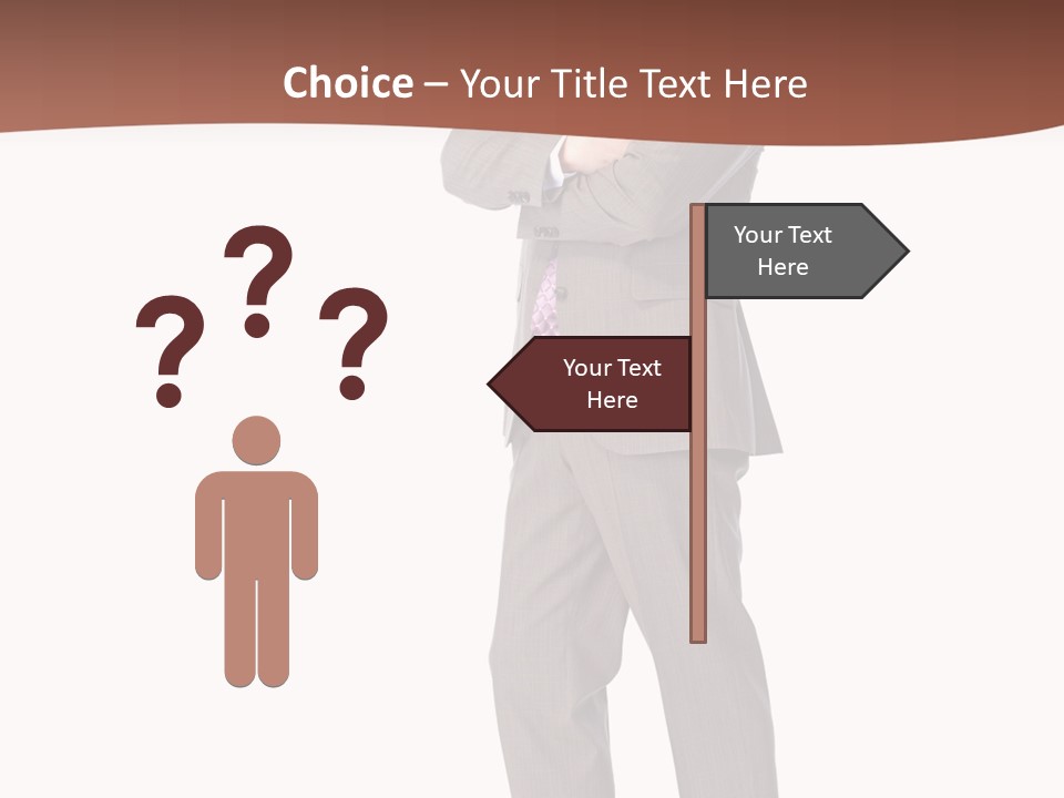 Career Suit Cheerful PowerPoint Template