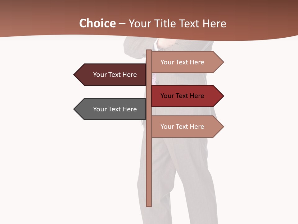 Career Suit Cheerful PowerPoint Template