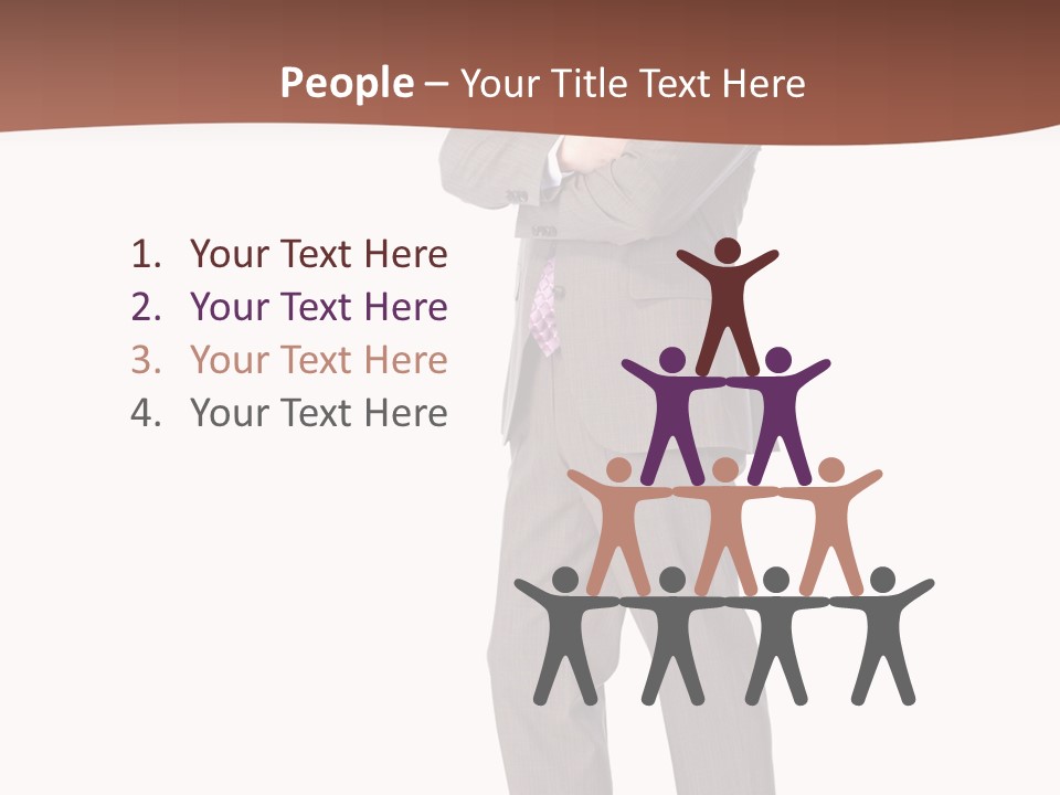 Career Suit Cheerful PowerPoint Template