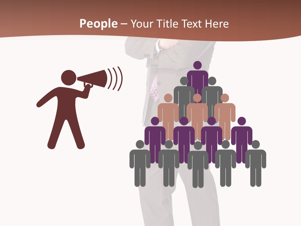 Career Suit Cheerful PowerPoint Template