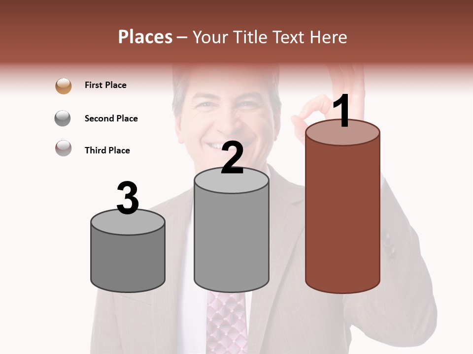 Suit Accountant Smiling PowerPoint Template