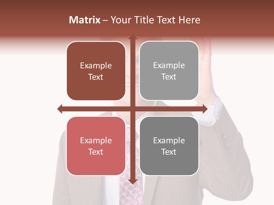 Suit Accountant Smiling PowerPoint Template
