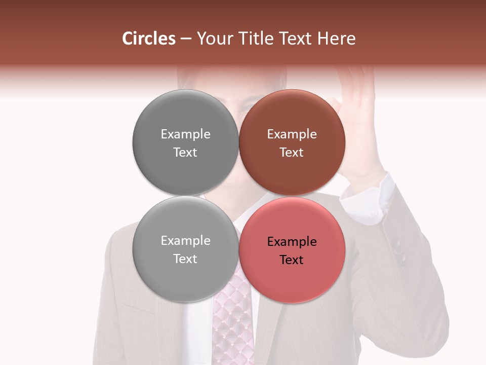 Suit Accountant Smiling PowerPoint Template