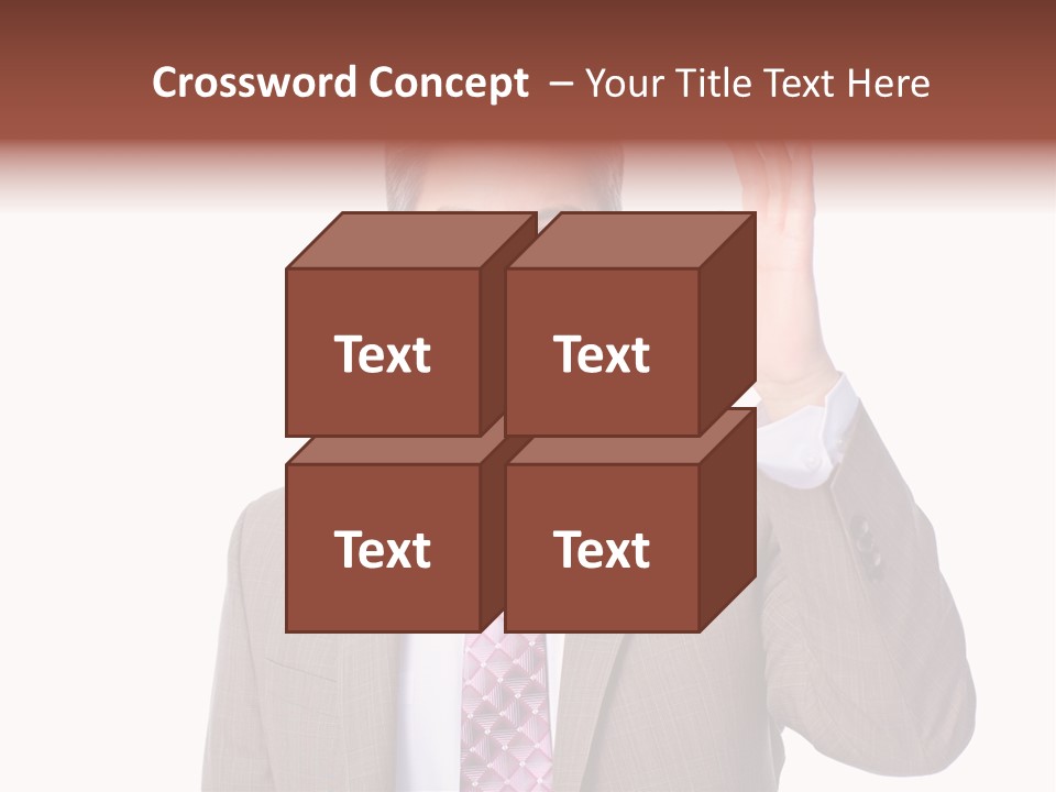 Suit Accountant Smiling PowerPoint Template