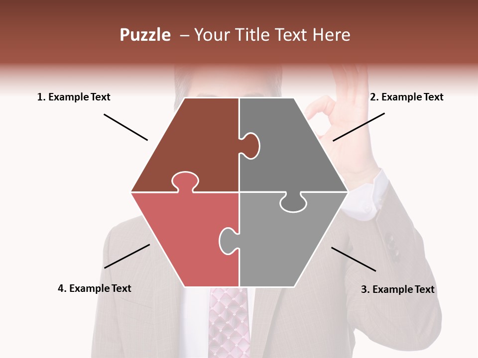 Suit Accountant Smiling PowerPoint Template