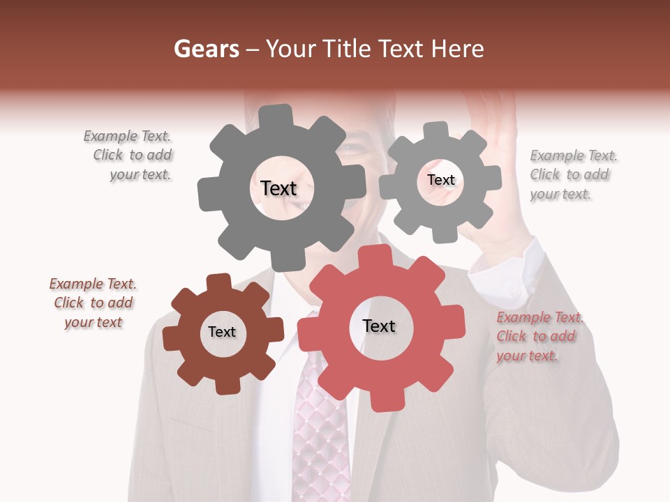 Suit Accountant Smiling PowerPoint Template