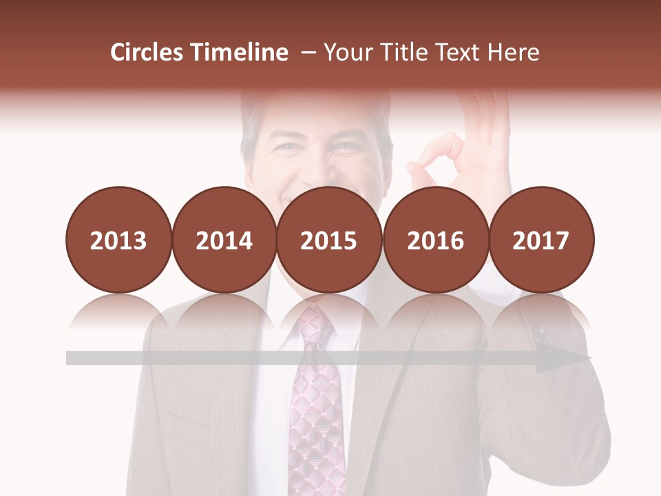 Suit Accountant Smiling PowerPoint Template