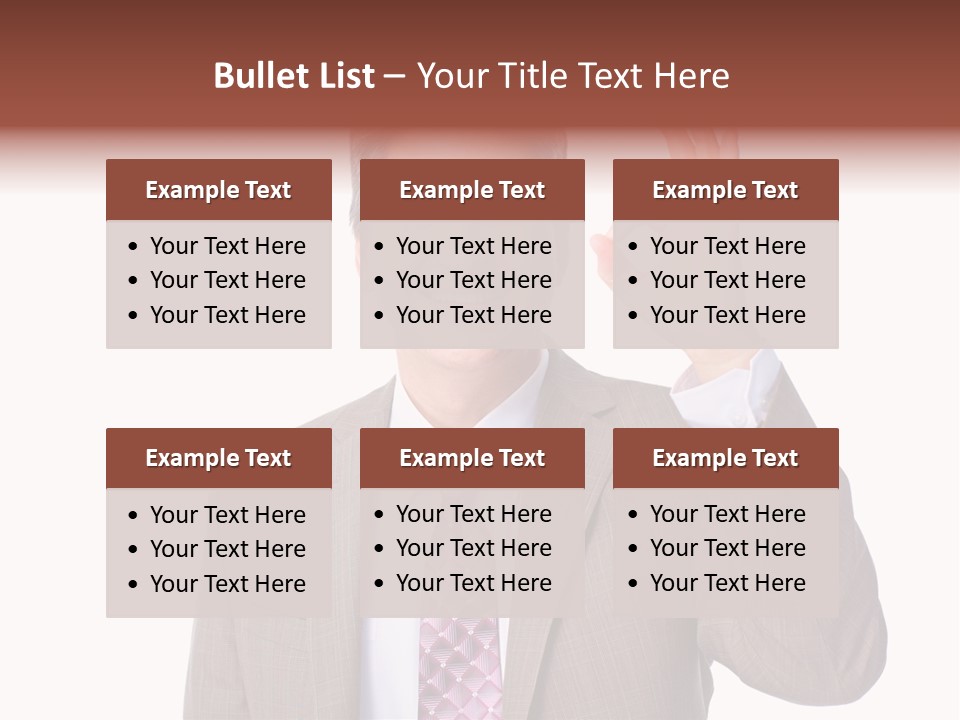 Suit Accountant Smiling PowerPoint Template