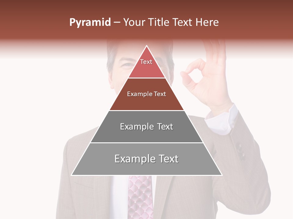 Suit Accountant Smiling PowerPoint Template